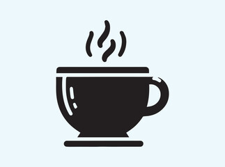 Cup Silhouette with Saucer Design