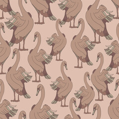 Pantone color of the year 2025,Mocha mouse, with a luxurious Swans in the lake, neutral hues can make a stunning statement on wallpaper.
