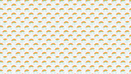 雨の模様、美しいイラストのパターン
