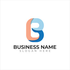 B letter logo design 