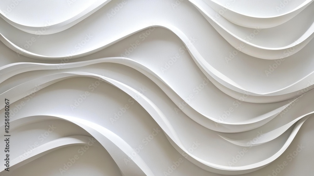 Poster subtle wavy white lines textured surface background pattern design