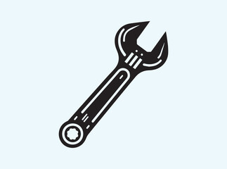 Wrench Silhouette Design