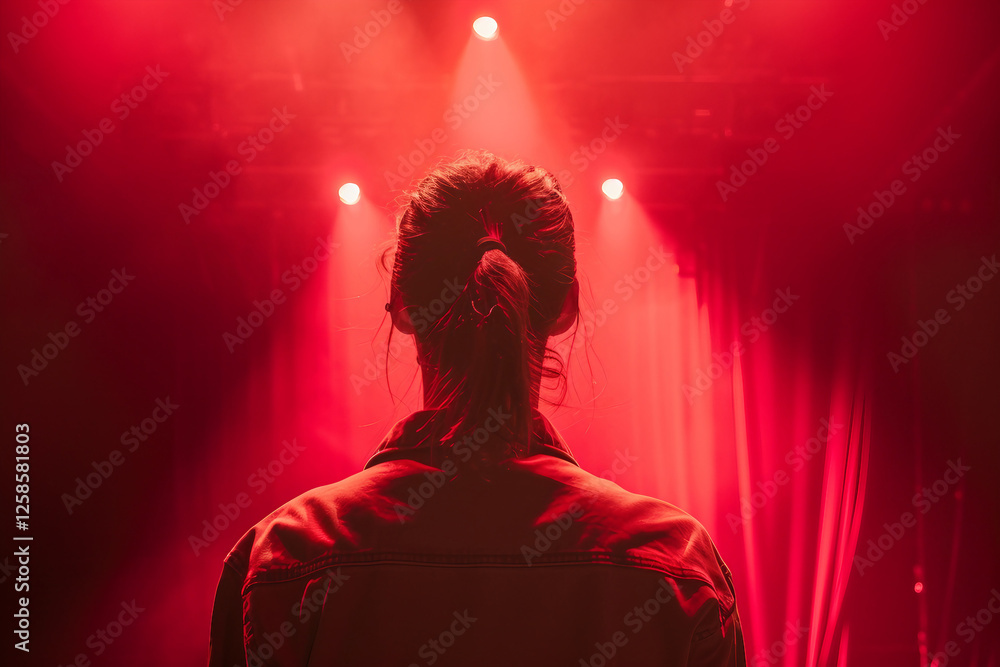 Poster ai generative image of audience enjoying a live performance in theater