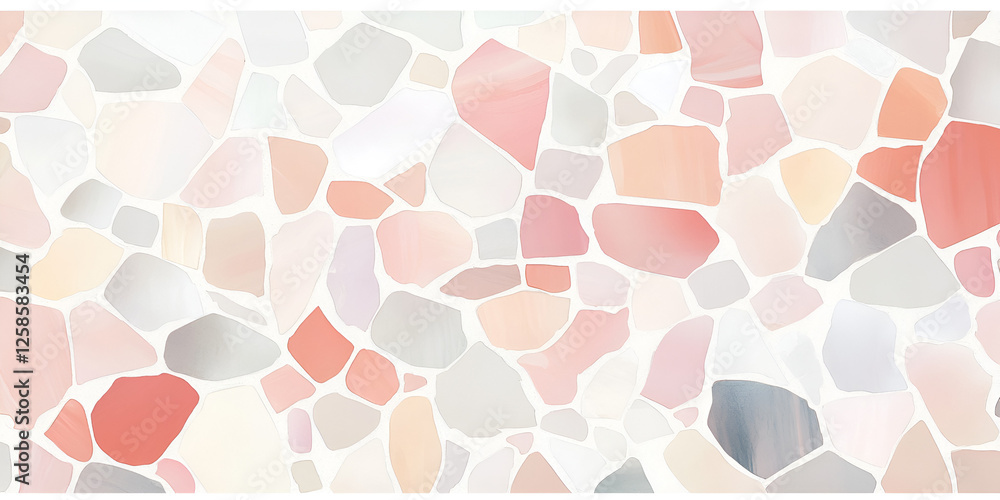 Poster abstract mosaic texture: a seamless and contemporary background image featuring a mesmerizing patter