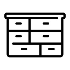dresser line icon