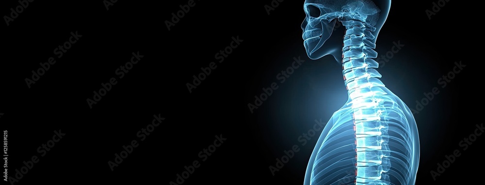 Poster three men display their torso with highlighted lung structures, illustrating the anatomy of the resp