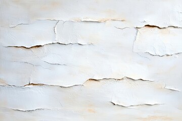 Naklejka premium Textured White Cracked Surface in Vintage Aesthetic for Creative Projects and Design