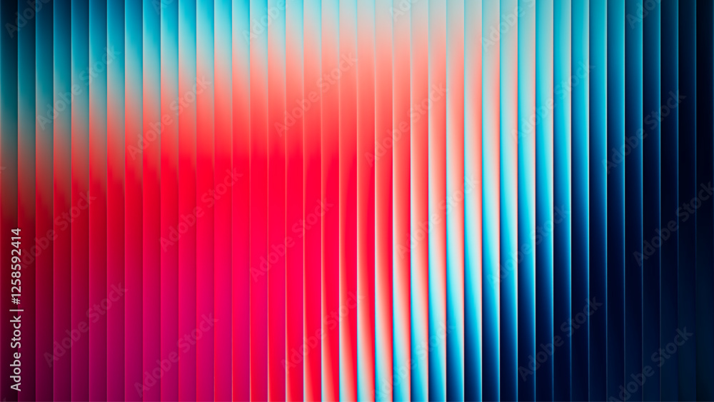 Aufkleber futuristic neon gradient pattern with vertical glowing lines blending smooth and radiant colors. min