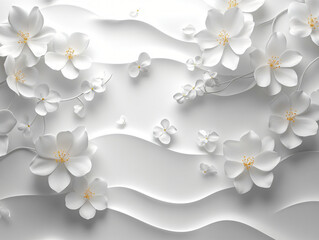 white flower simple decoration