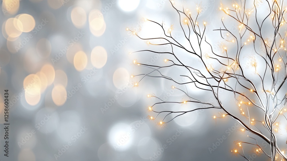 Poster white background showcases intricate organic patterns that evoke the look of neural connections or b