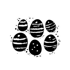 vector minimal easter eggs illustration