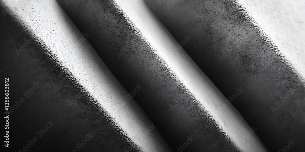 Poster monochromatic architectural lines: a striking abstract image showcasing the interplay of light and s