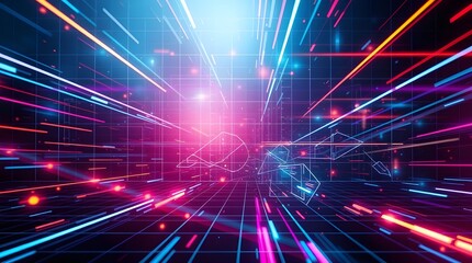 Fototapeta premium Abstract technology background