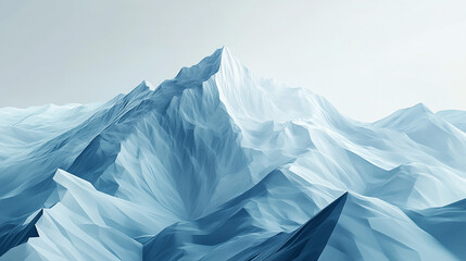 Obraz premium Mountains landscape with rocks and ice peaks.