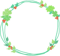 Naklejka premium 봄 꽃 프레임