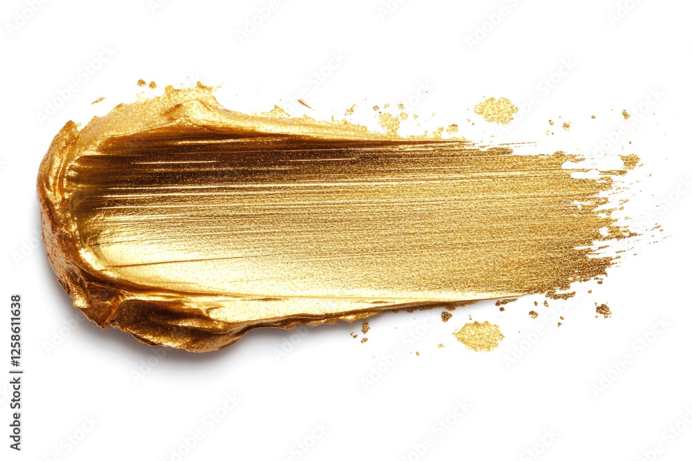 Poster golden brushstroke creating a luxurious and elegant texture, perfect for adding a touch of glamour t