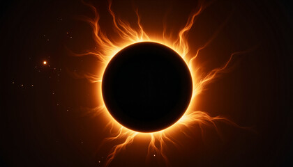 Total solar eclipse showcasing the glowing solar corona with faint stars, cosmic grandeur