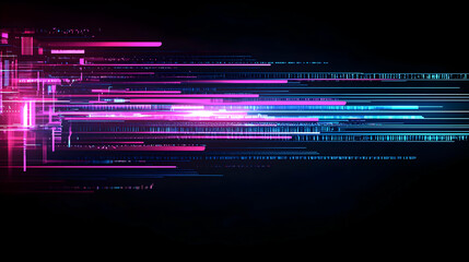 Abstract Neon Light Streaks Dynamic Background