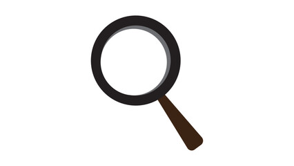Magnifying glass icon. Search, analityc icon.