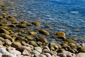 pebble beach and wave