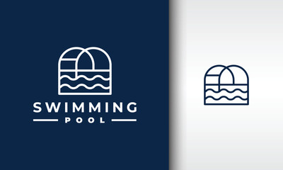 Swimming Pool Logo Design