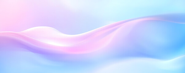 Fototapeta premium Abstract Pastel Pink and Blue Wave Background Soft Gradient Flowing Design