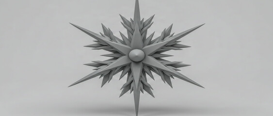 Made up of multiple thin, pointed lines that form a star like shape