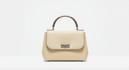 Modern stylish adies bag white background