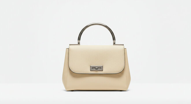 Modern stylish adies bag white background
