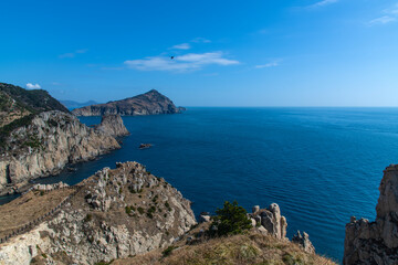 tranquil seascape at the island