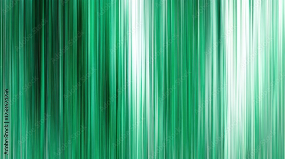 Poster a vibrant, abstract design featuring vertical green lines, creating a sense of movement and depth.