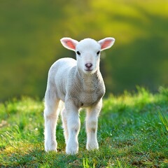 Obraz premium cute little sheep