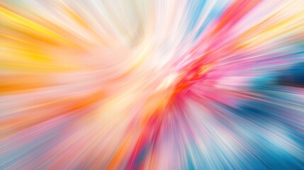 Obraz premium A vibrant abstract background featuring a blend of colors radiating in a dynamic burst, perfect for adding energy to any design project or artwork.