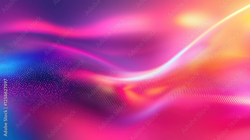 Aufkleber a vibrant and dynamic blend of colors creating an abstract wave effect. perfect for backgrounds, des