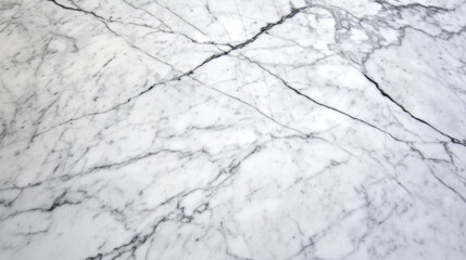 Fototapeta premium Minimalist fisheye view of white marble surface, featuring delicate gray veining creating sleek, contemporary design element for sophisticated visual compositions