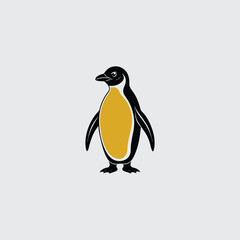 Fototapeta premium Download Penguin Vector Silhouette in high-quality EPS formats. Perfect for logos, designs, and digital artwork. Get your penguin clipart now!