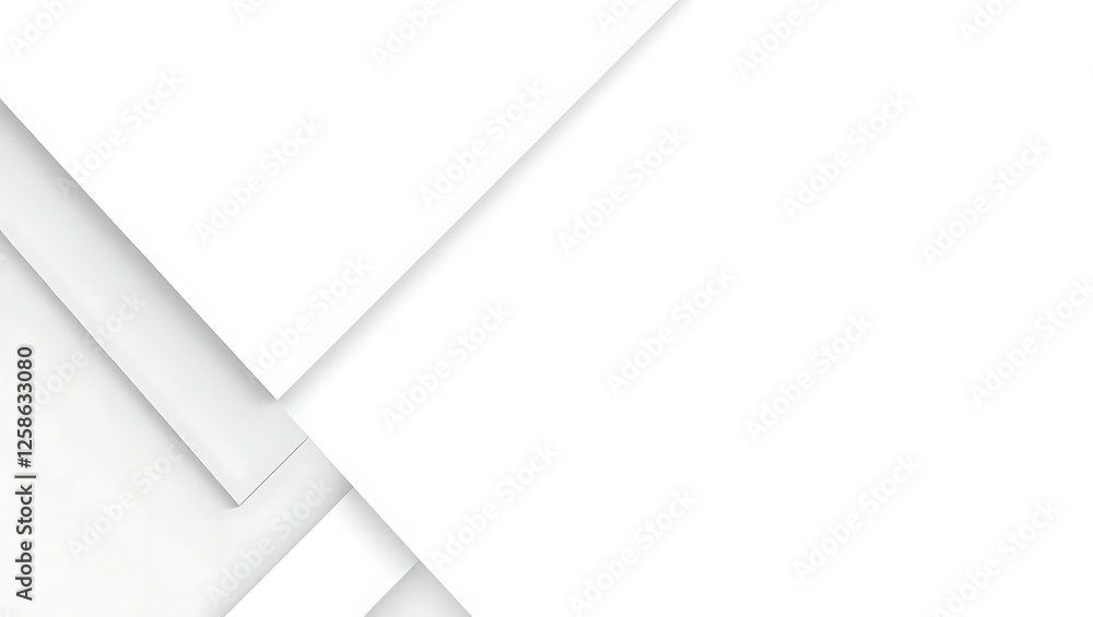 Poster abstract white background with geometric pattern. generative ai.