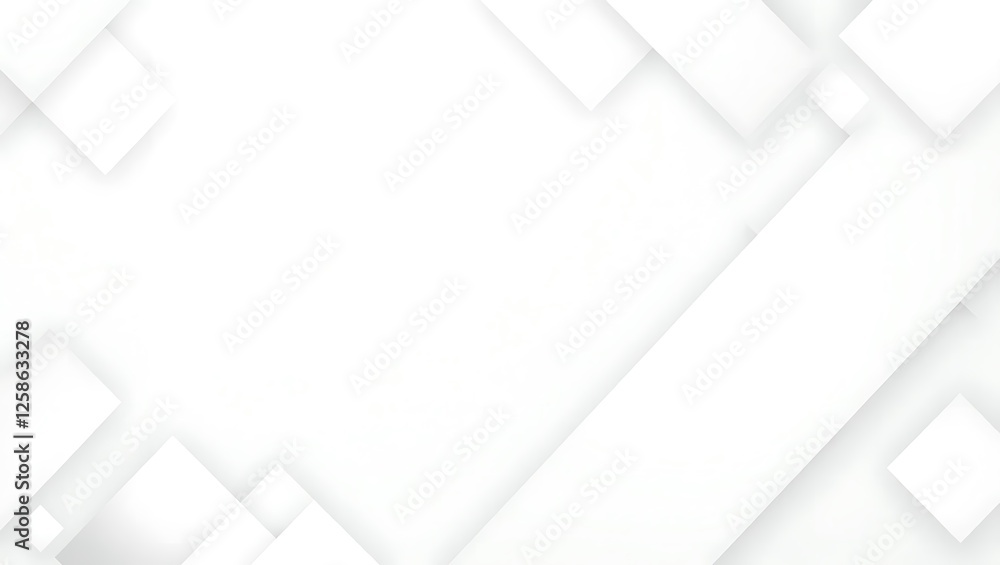 Poster abstract white background with geometric pattern. generative ai.
