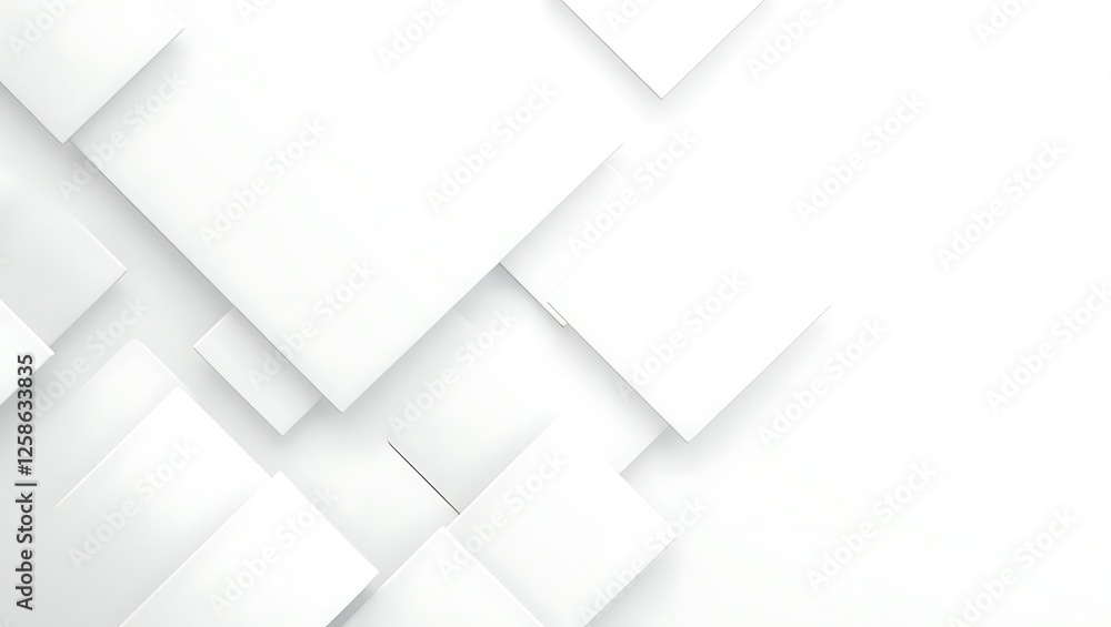 Poster abstract white background with geometric pattern. generative ai.
