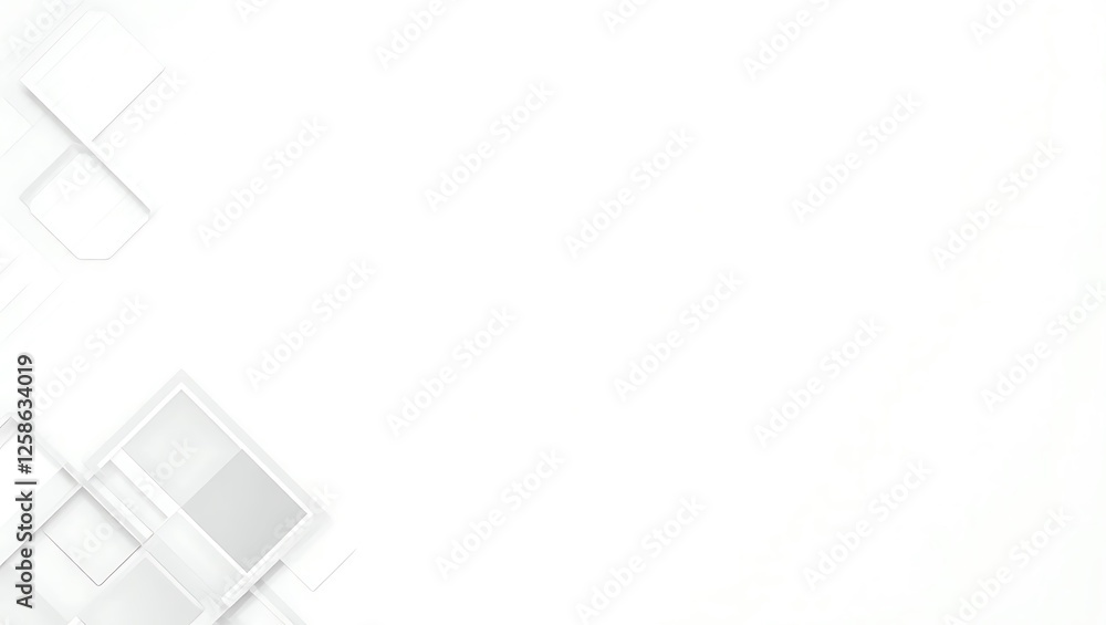 Poster abstract white background with geometric pattern. generative ai.