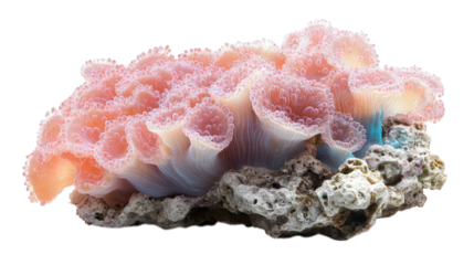 a color coral isolated on white background