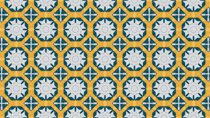 Modern Pattern with floral and geometric elements. Intersecting curved and straight bold stripes forming abstract floral ornament. Vector background for design.