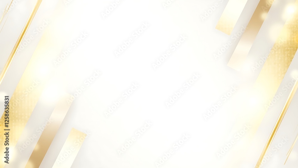 Aufkleber abstract luxury gold background with geometric pattern. generative ai.