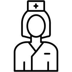 Nurse Practitioner Line Icon