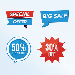 Sale and Discount label collection design