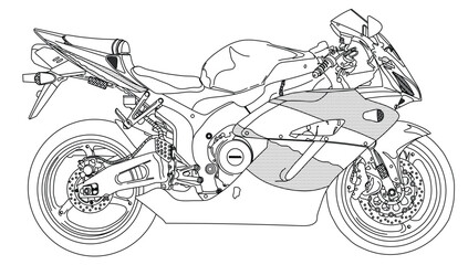 big, traveler, chopper, rider, motorcycle, white, road, drawing, motor custom, motorcyclist, extreme, motorbike, biker, collection, racer, background, two wheels, drive, motor, motorsport, technical, 