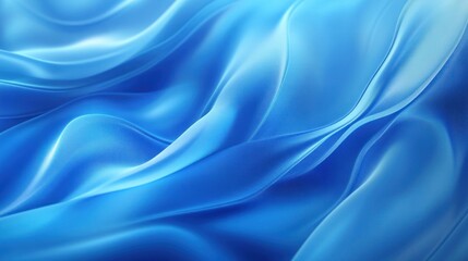 Fototapeta premium A smooth fabric texture in shades of blue, creating a serene and calming visual effect, suitable for background or artistic designs.