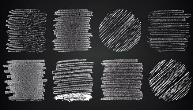 Chalk texture stain set. Hand drawn chalk background doodle effect stain collection for crayon brush design, scratch frame shape. Crayon texture pencil effect. perfect any project.