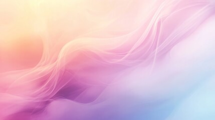 A stunning abstract background featuring smooth, flowing waves of pastel colors. Perfect for projects requiring a calm and serene visual aesthetic.