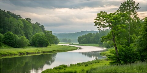 Obraz premium river in the mountains